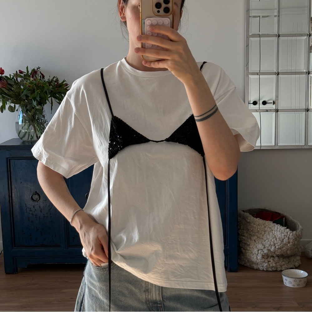White and Black Women's Top